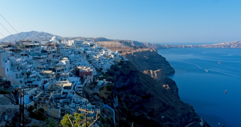 Santorini Caldera Early Morning