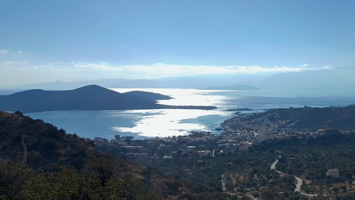 Elounda Crete hillside view